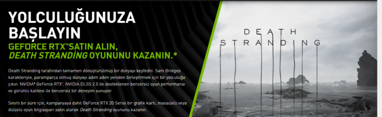 Nvidia RTX Ekran Kartı Alana Death Stranding Hediye Verilecek!