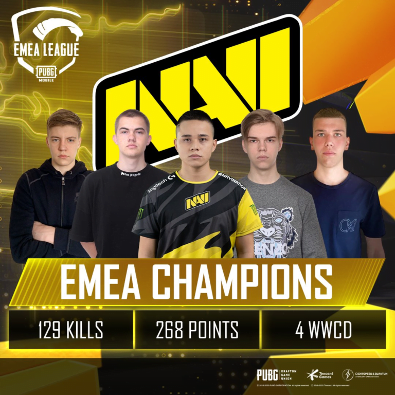 PUBG Mobile EMEA Ligi Finallerinde Şampiyon NaVi