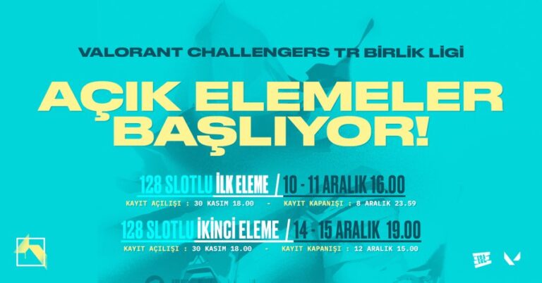 VALORANT Challengers Türkiye Birlik Ligi Açık Elemeleri Başlıyor!