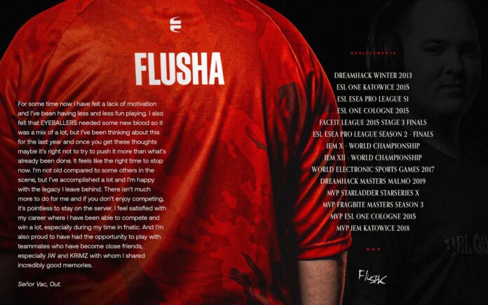 flusha, Counter-Strike Arenasından Emekli Oluyor