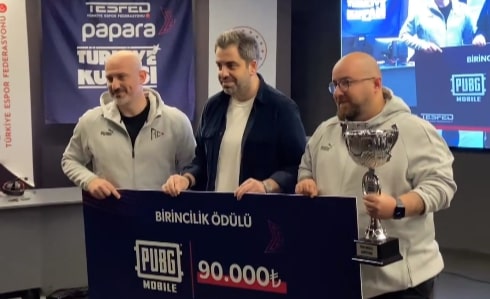 TESFED Türkiye Kupası PUBG Mobile şampiyonu Regnum Carya Esports oldu.